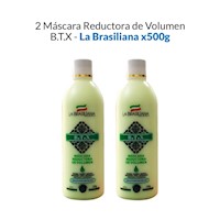 2 Máscara Reductora De Volumen B.T.X - La Brasiliana X500G